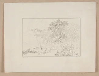 Hester ved en innsjø