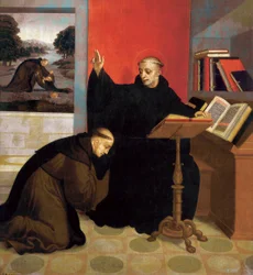 Saint Benedict of Nursia velsigner Saint Maurice