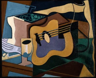 Stilleben med gitar, oktober-november 1920 (olje på lerret)