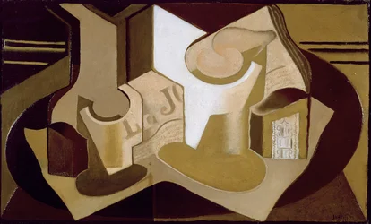 Stilleben med avis, 1921