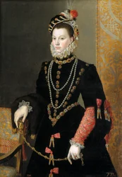 Dronning Elizabeth av Valois, tredje kone til Filip II