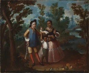 X. Fra Spaniard and Return Backwards, Hold Yourself Suspended in Mid Air (X. De español y torna atrás, tente en el aire), ca. 1760