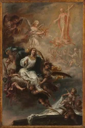 Studie for The Assumption of the Virgin for San Augustín, Sevilla, ca. 1670-1672.