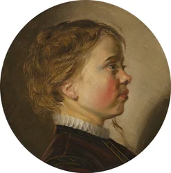 Ung gutt i profil, ca. 1630 (olje på panel)