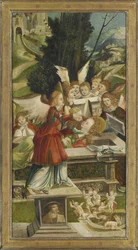 Gravleggingen. Fløy fra Saint Agatha-alteret, 1523