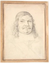 Portrett av Holstein-Gottorp kansler Johan Adolph Kielman von Kielmanseck (1612-1676). Bystefront mot høyre