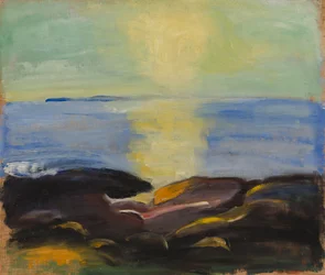 Solen som stiger opp over havet