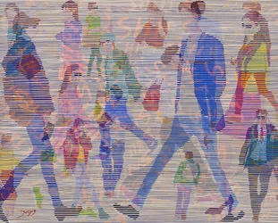 «Abstract City Walkers»
