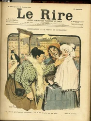 Illustrasjon av Abel Faivre (1867-1945) for omslaget til Le Rire
