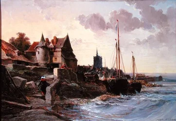 Souvenir de Douarnenes (olje på lerret)