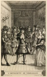 Scene fra impromptuen i Versailles