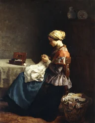 Den lille syersken, 1858