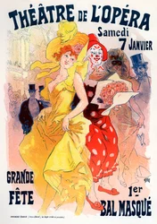 Operahuset. Plakat for maskeball, 1898-1899