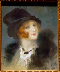 Pariseren. Maleri av Jules Cheret (1836 - 1932)