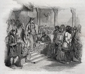 Ermengarde de Hesbaye (778-818) (Hermengarde of Hesbaye) had Bernard d