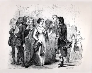 Madame de Stael (1766-1817) spør Napoleon Bonaparte (1769-1821) om de beste kvinnene, fra 