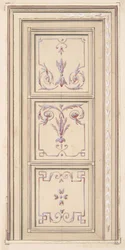 Design for et tak, andre halvdel av 1800-tallet. Skapere: Jules-Edmond-Charles Lachaise, Eugène-Pierre Gourdet.