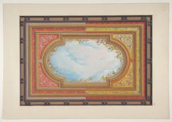 Design for et tak malt med trompe loeil skyer