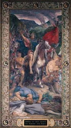 Attila (ca. 406-453) og hans hær marsjerte mot Paris