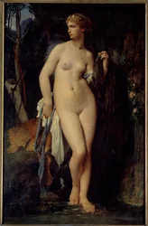 Diana, maleri av Jules Élie Delaunay (1828-1891), 1872, Sun., 1,47 x 0,94 m, Paris, Musée d