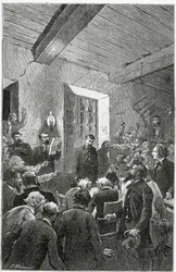 The Spy Hubert - illustrasjon fra Things Seen, 1800-tallet (bw-gravering)