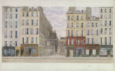 No.8 to No.16 rue du Four, Paris, Frankrike, 1893 (wc på papir)