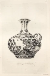 Den keramiske kunstens historie: En beskrivende og filosofisk studie av alle tiders og alle nasjoners keramikk: Persia: mykt porselen - Gargoulette, dekorert med Simurgh (Plansje VI)