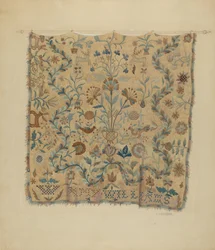 Brodert omslag, ca. 1936.