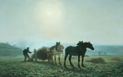 Hester på et felt, 1873