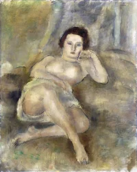 Tilbakelent jente, 1925