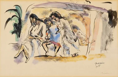 Siesta, 1915 (toalett er papir)