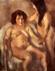 Two Nude Women (The Bordello) ca. 1919 (olje på lerret)