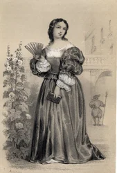 Vittoria (Victoria) Colonna (1490 - 1547), markis av Pescaire (Pescara) italiensk kvinne med bokstaver fra begynnelsen av 1500-tallet,