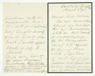 Autografbrev, 3. mars 1875.