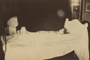Dødsleiestudie av Adeline Grace Clogstoun, 1872 (foto)