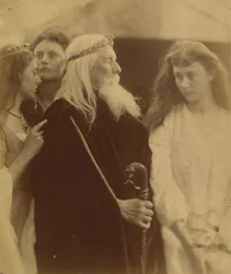Kong Lear tildeler sitt rike til sine tre døtre, 1872.