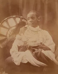 Prins Dejatch Alamayou av Abessinia, ca. 1868