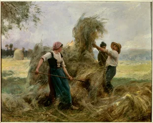 Høyet. Maleri av Julien Dupre (1851-1910)