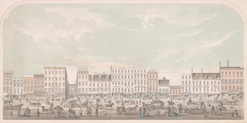 Broadway, New-York fra Canal til Grand Street, West Side, 1856.