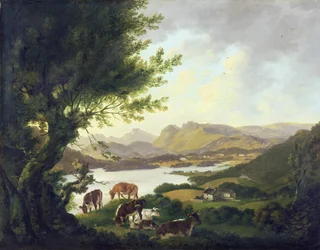 Lake Windemere (olje på lerret)