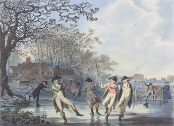 Winter Amusement: A View in Hyde Park from the Moated House, 1787 (akvatint)