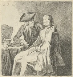 Mann og kvinne ved et bord