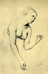 Halvnaken kvinne, 1821, 1943.