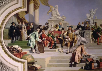 Patronage of the Arts av House of Hapsburg: høyre del av et takmaleri, 1891 (se også 70754 og 70755)