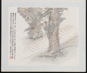 Ti steder tilknyttet Ruan Yuan, datert 1883 (album med ti malerier; blekk og farge på papir)
