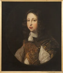 Le prince heritier Johann Georg von Schleswig Holstein Gottorp - Portrett av Johann Georg (1638-1655), arvingen til tronen i Holstein-Gottorp, av Ovens, Jurgen (Jurriaen) (1623-1678). Olje på lerret. Mål: 68x59 cm. Nasjonalmuseet Stockholm