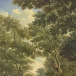 Arcadian Landscape, et av en serie på ti veggmalerier i hagerommet i hovedetasjen til Amsterdam-huset Herengracht 524
