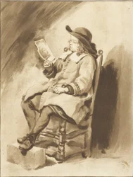 ung mann som leser