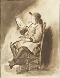 ung mann som leser