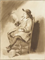 ung mann som leser